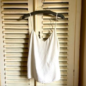 L’agence croc print silk tank top